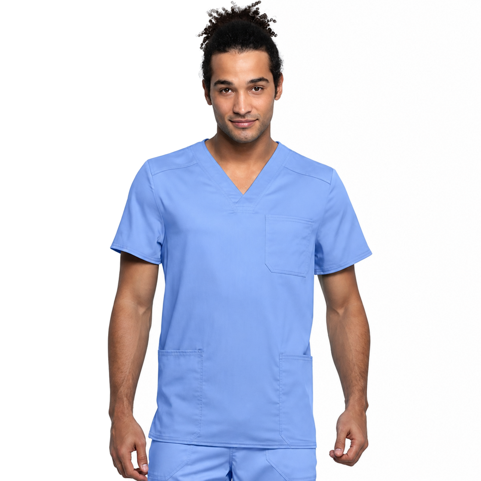 Filipina médica repelente Cherokee WW760 para hombre Azul cielo, vista frontal | color:azul-cielo