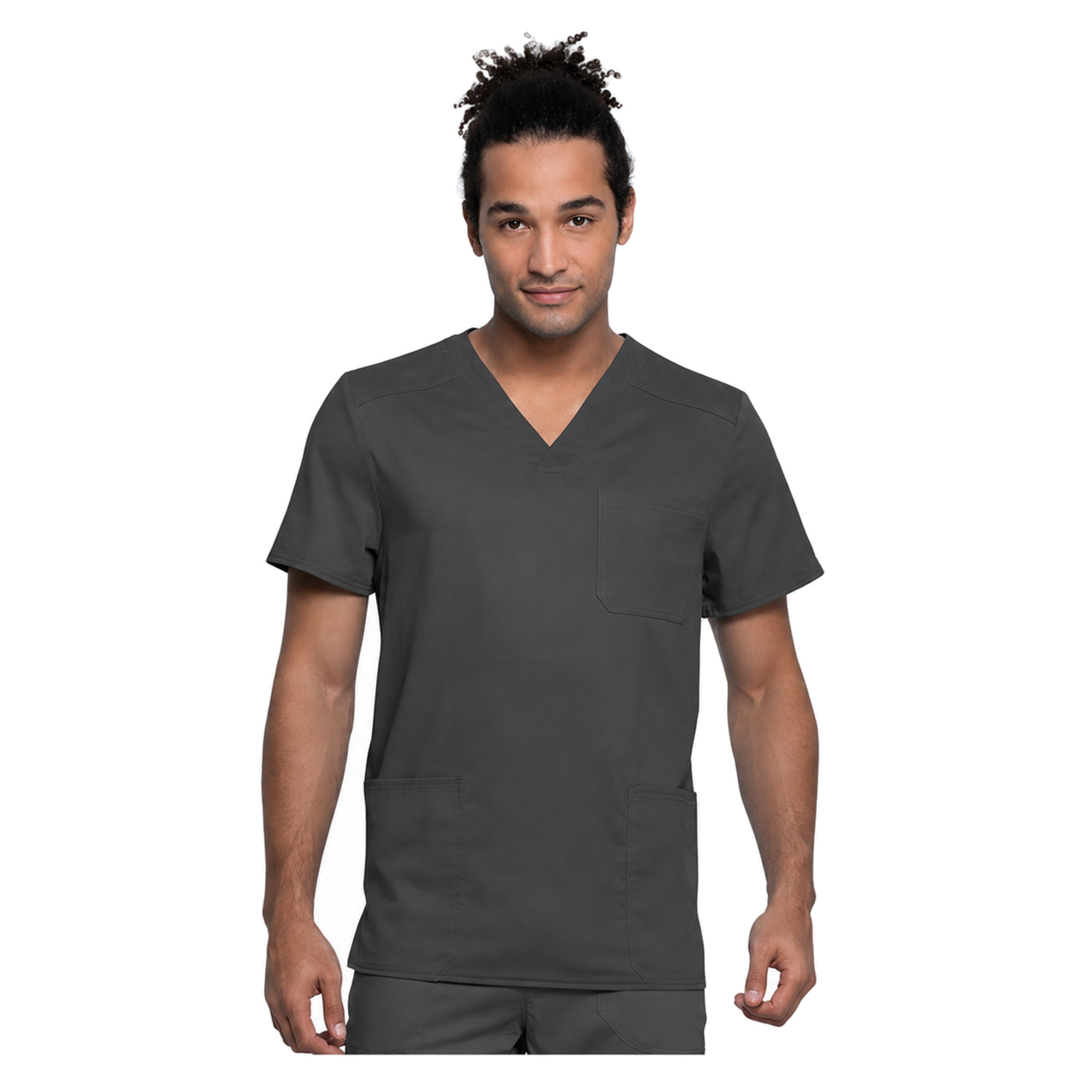 Filipina médica repelente Cherokee WW760 para hombre Gris Oxford, vista frontal | color:gris-oxford