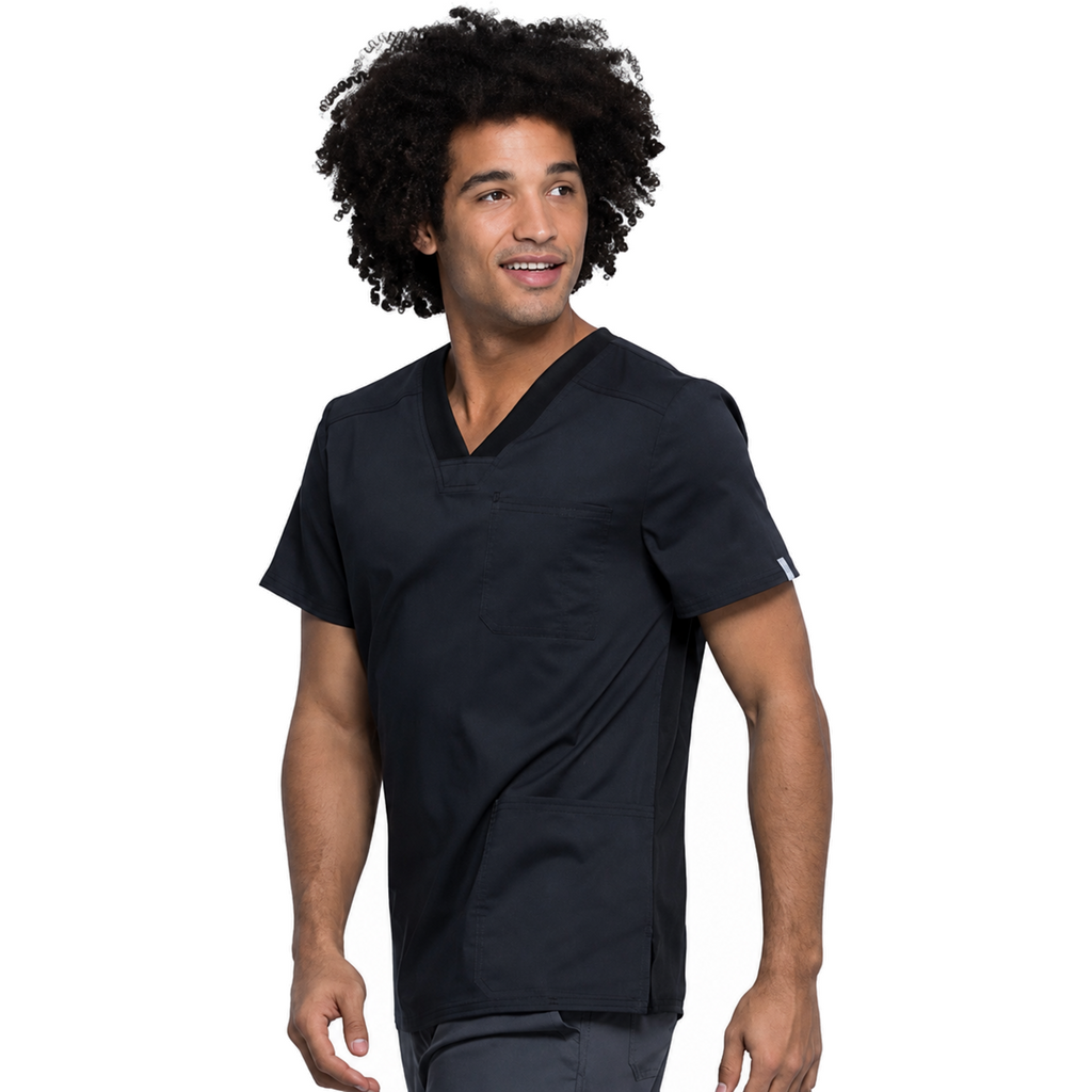 Filipina médica repelente Cherokee WW760 para hombre Negra, vista lateral