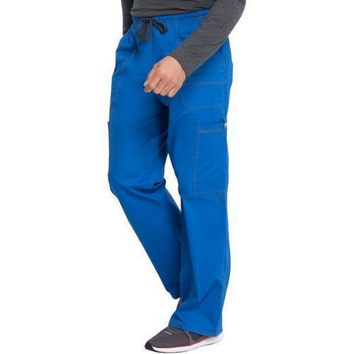 Pantalón quirúrgico Dickies 81003 Gen Flex para hombre Azul Rey, vista lateral | color:azul-rey