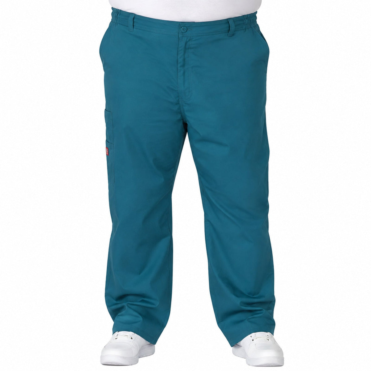 Pantalón quirúrgico Dickies 81006 para hombre Azul Caribe, vista frontal | color:azul-caribe