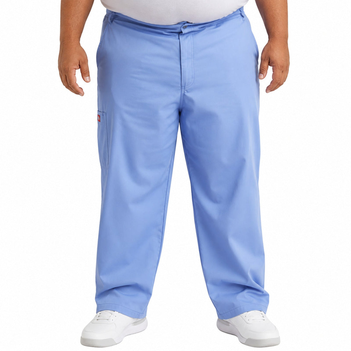 Pantalón quirúrgico Dickies 81006 para hombre Azul Cielo, vista frontal | color:azul-cielo