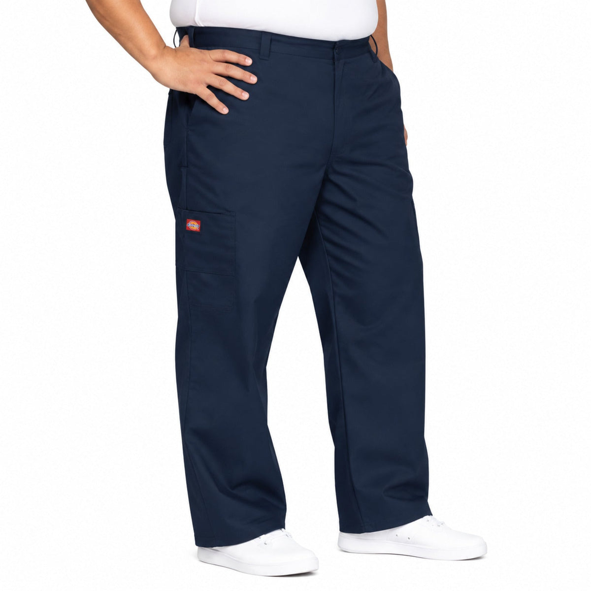 Pantalón quirúrgico Dickies 81006 para hombre Azul Marino, vista frontal | color:azul-marino