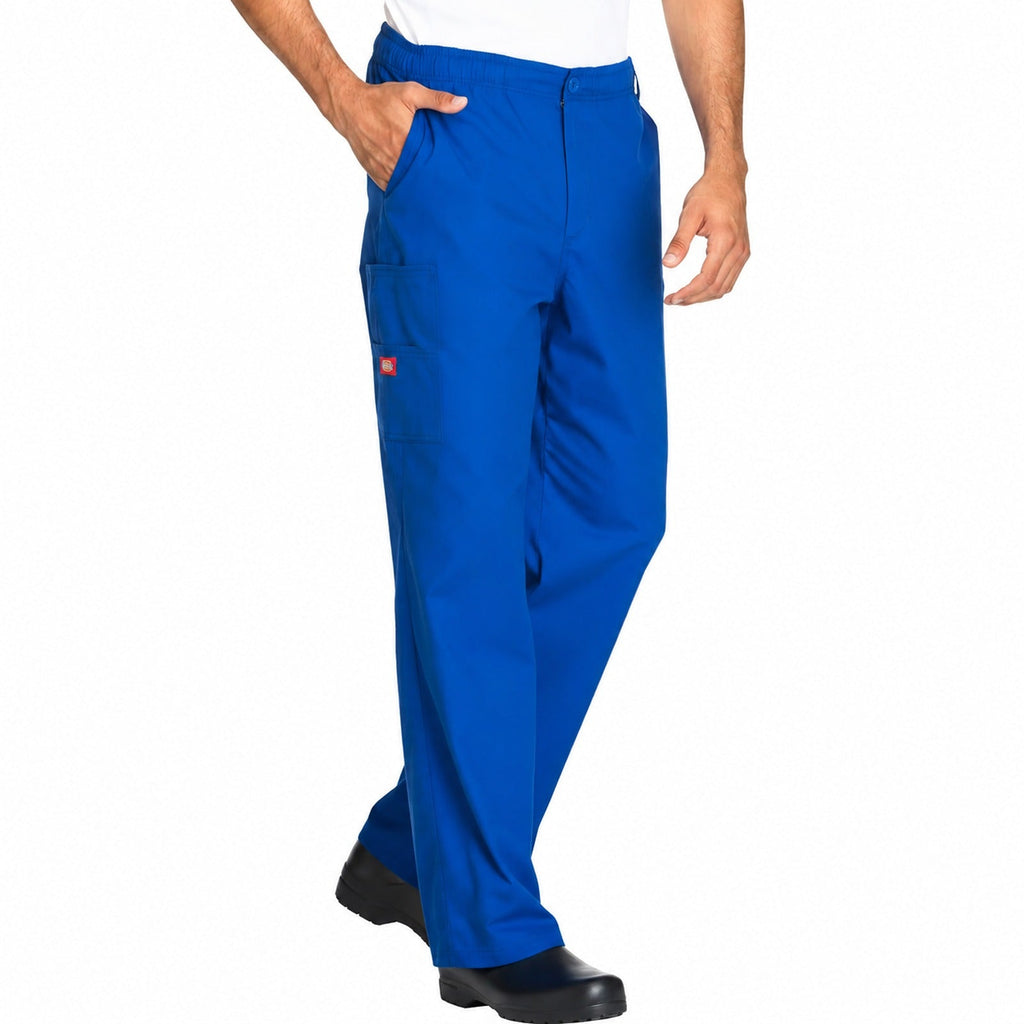 Pantalón quirúrgico Dickies 81006 EDS Signature para hombre Azul Rey, lateral