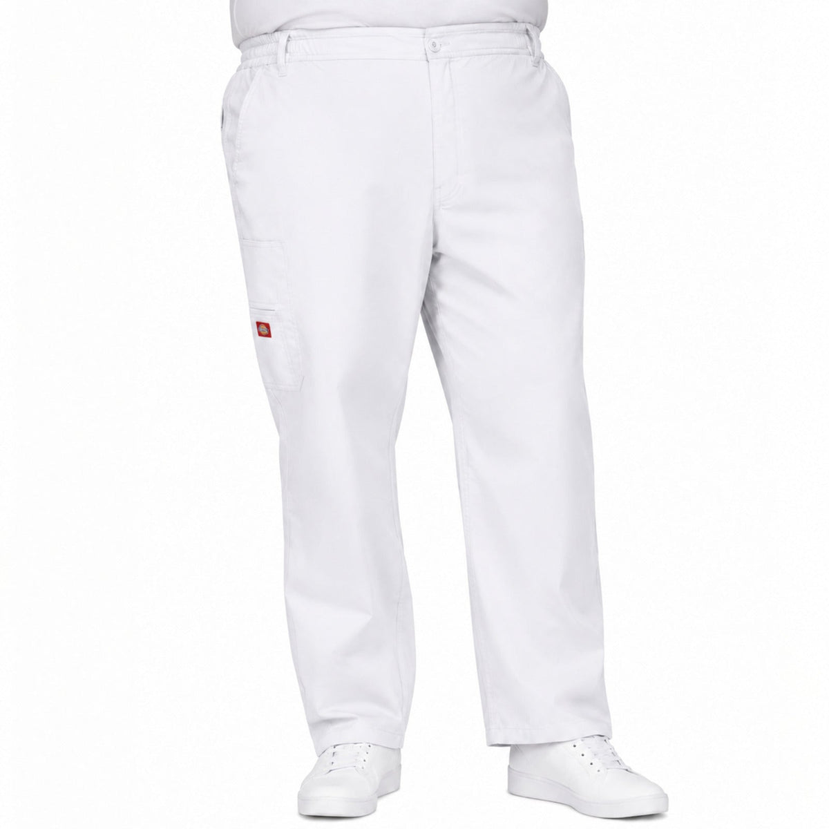 Pantalón quirúrgico Dickies 81006 para hombre Blanco, vista frontal | color:blanco