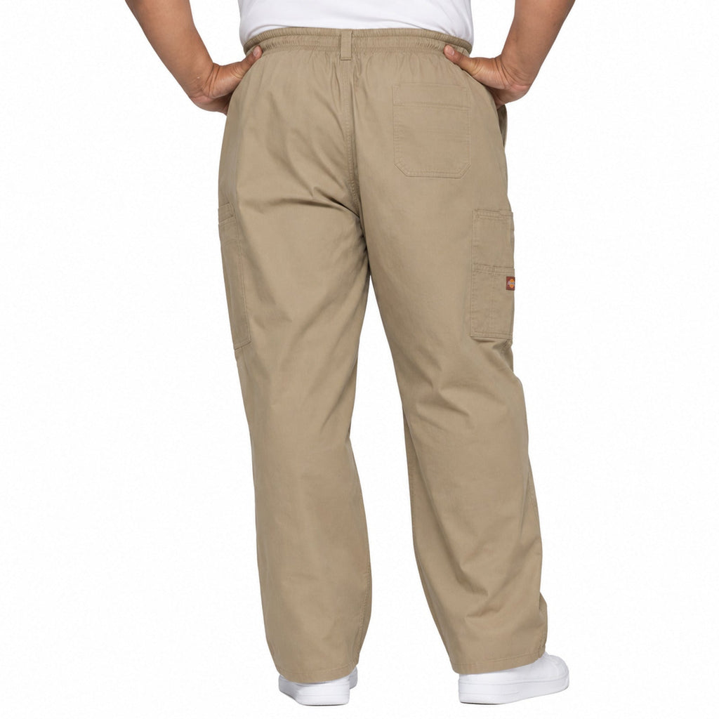 Pantalón quirúrgico Dickies 81006 para hombre Khaki, vista posterior