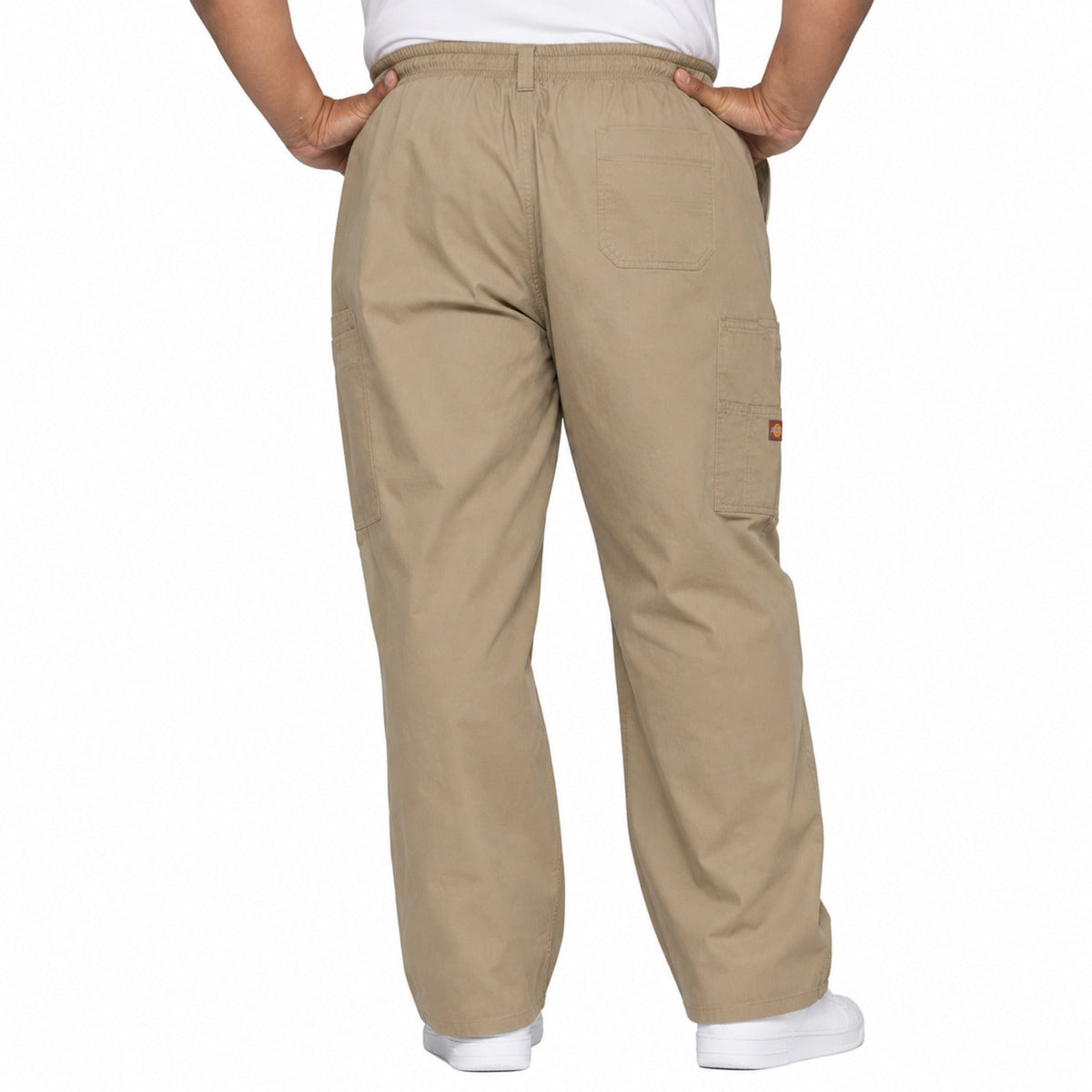 Pantalón quirúrgico Dickies 81006 para hombre Khaki, vista posterior | color:khaki