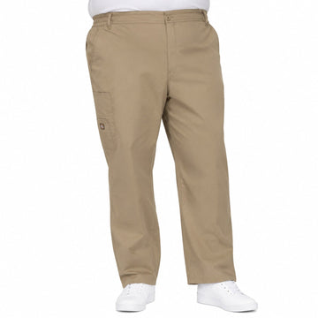 Pantalón quirúrgico Dickies 81006 para hombre Khaki, vista frontal | color:khaki