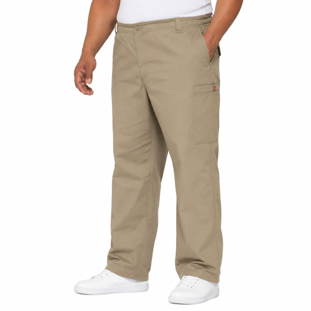 Pantalón quirúrgico Dickies 81006 para hombre Khaki, vista lateral