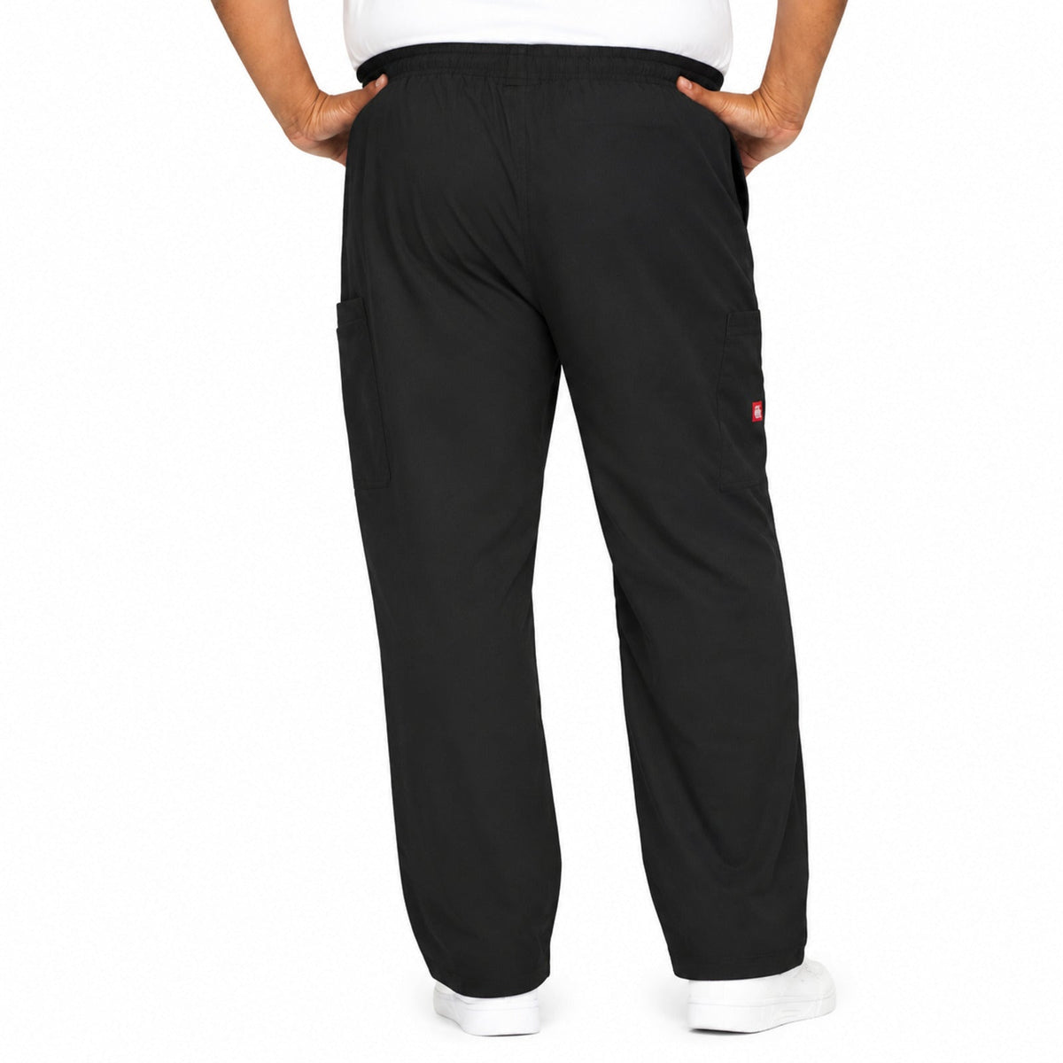 Pantalón quirúrgico Dickies 81006 para hombre Negro, vista frontal | color:negro