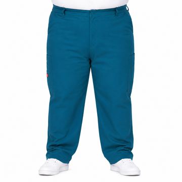 Pantalón quirúrgico Dickies 81006 para hombre talla extra Azul Caribe, frente | color:azul-caribe