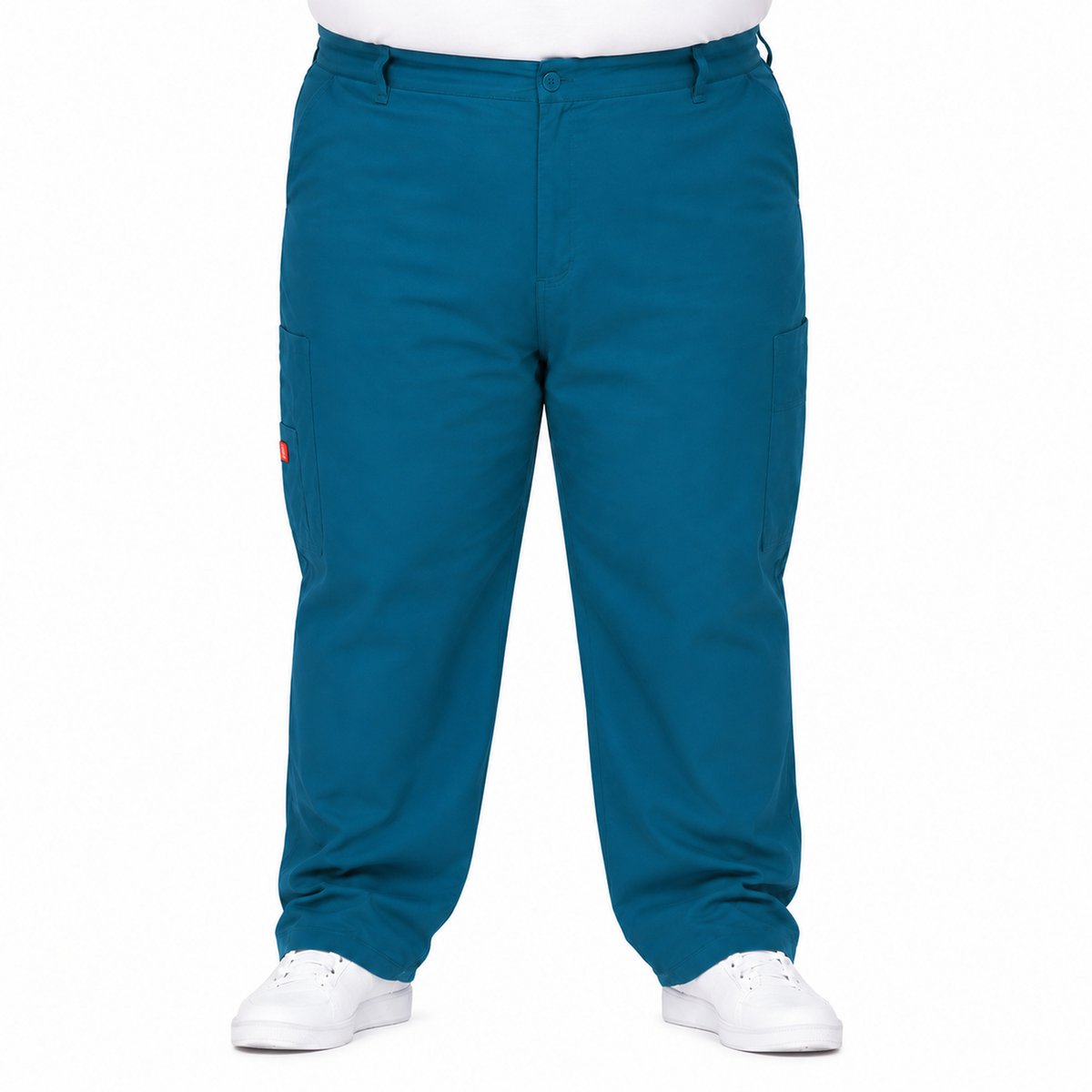 Pantalón quirúrgico Dickies 81006 para hombre talla extra Azul Caribe, frente | color:azul-caribe