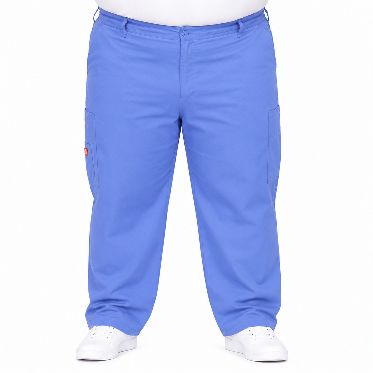 Pantalón quirúrgico Dickies 81006 para hombre talla extra Azul Cielo, frente | color:azul-cielo