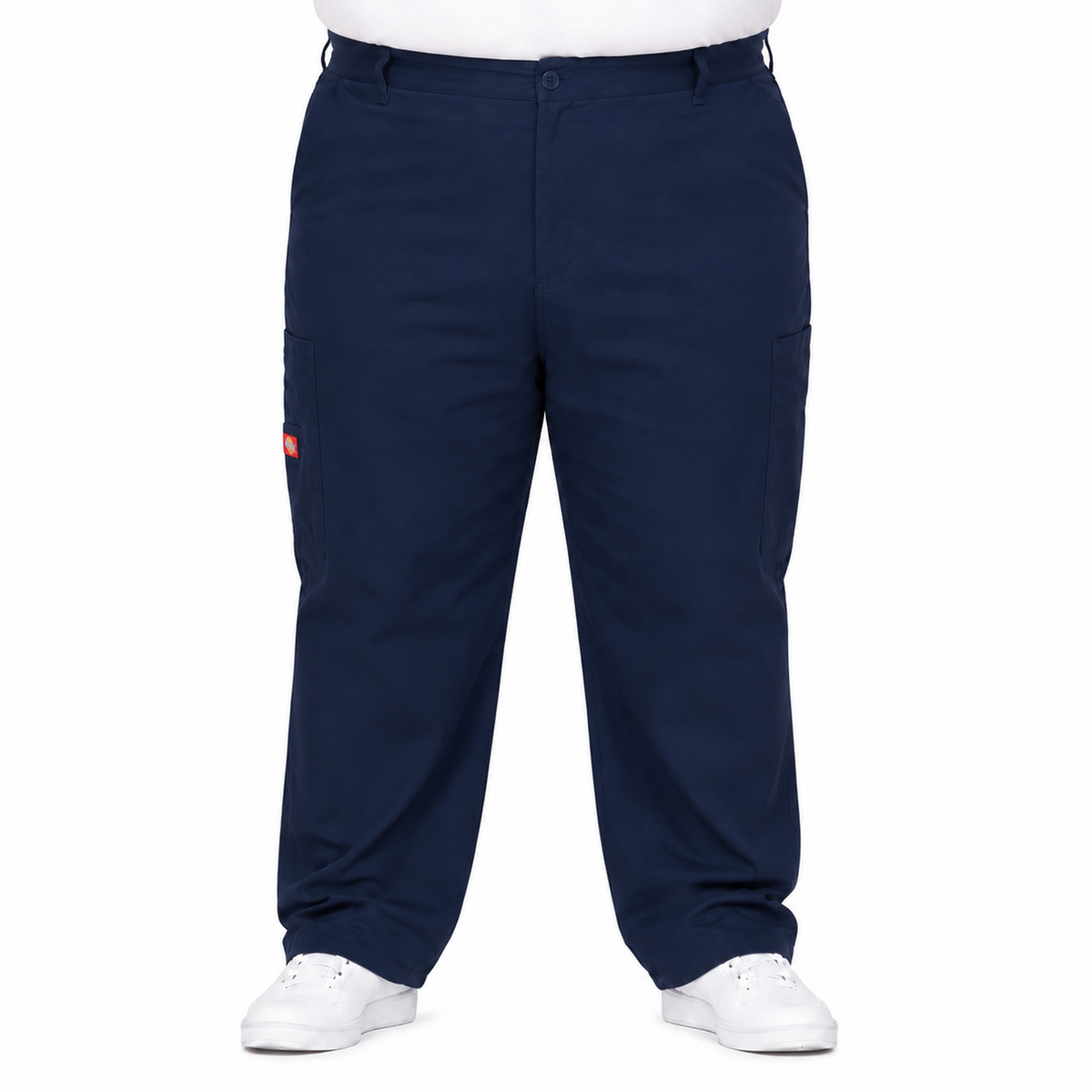 Pantalón quirúrgico Dickies 81006 para hombre talla extra Azul Marino, frente | color:azul-marino