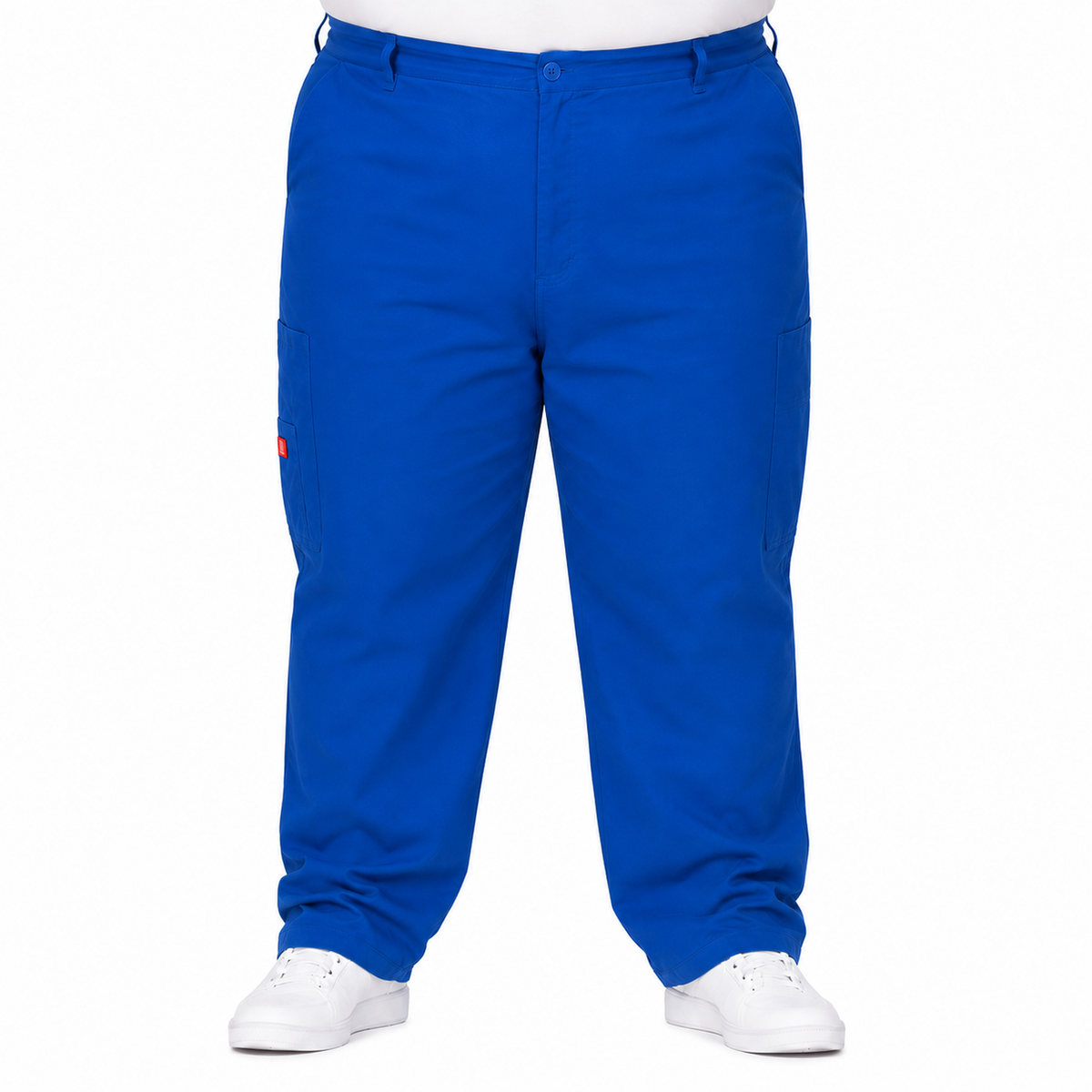 Pantalón quirúrgico Dickies 81006 para hombre talla extra Azul Rey, frente | color:azul-rey
