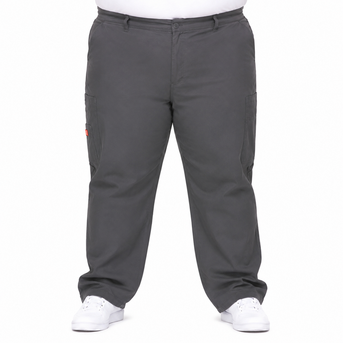 Pantalón quirúrgico Dickies 81006 para hombre talla extra Gris Oxford, frente | color:gris-oxford