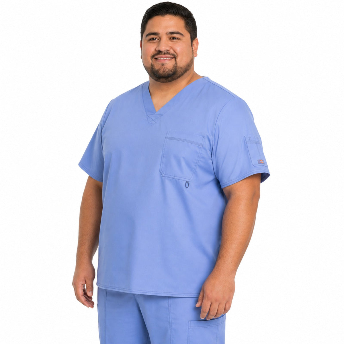 Filipina quirúrgica Dickies 81722 Gen Flex para hombre talla extra azul cielo, vista lateral | color:azul-cielo
