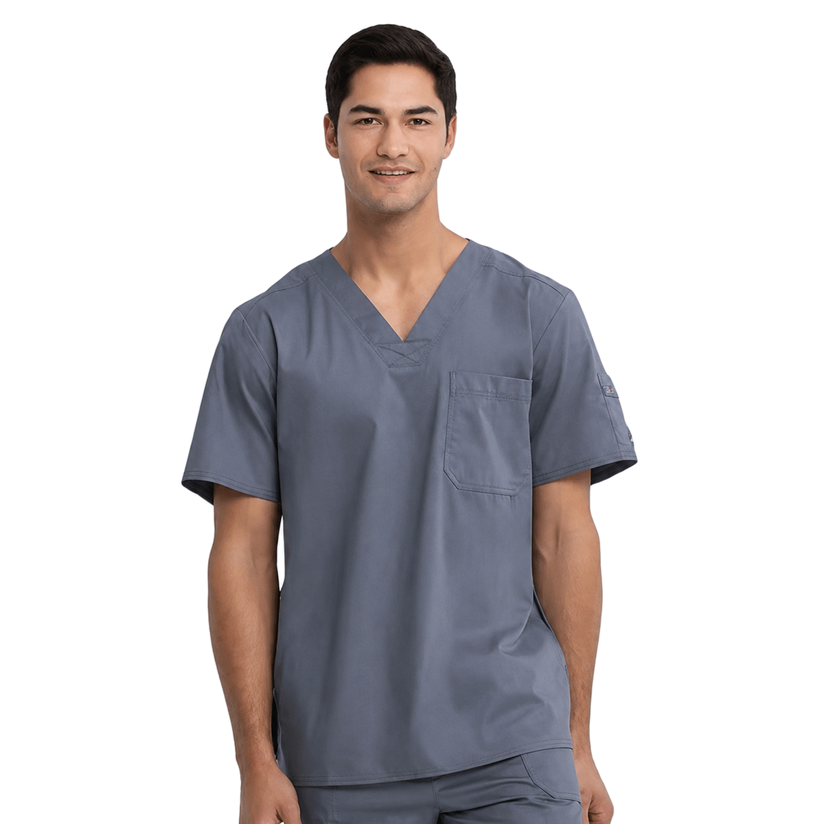 Filipina quirúrgica Dickies 81722 Gen Flex para hombre gris Oxford, vista frontal | color:gris-oxford