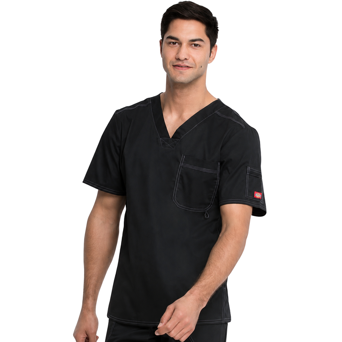 Filipina quirúrgica Dickies 81722 Gen Flex para hombre negra, vista posterior | color:negra