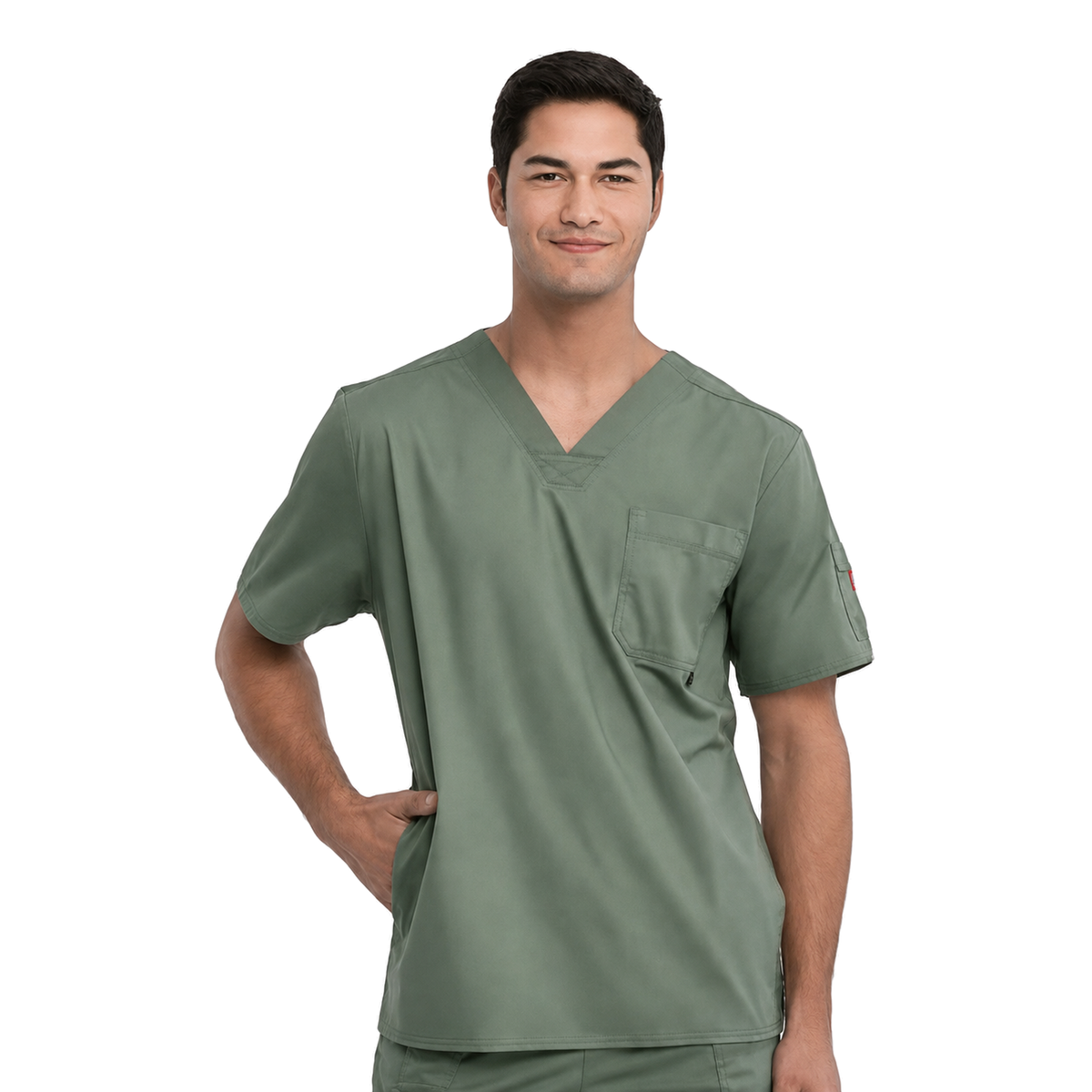 Filipina quirúrgica Dickies 81722 Gen Flex para hombre verde olivo, vista frontal | color:verde-olivo