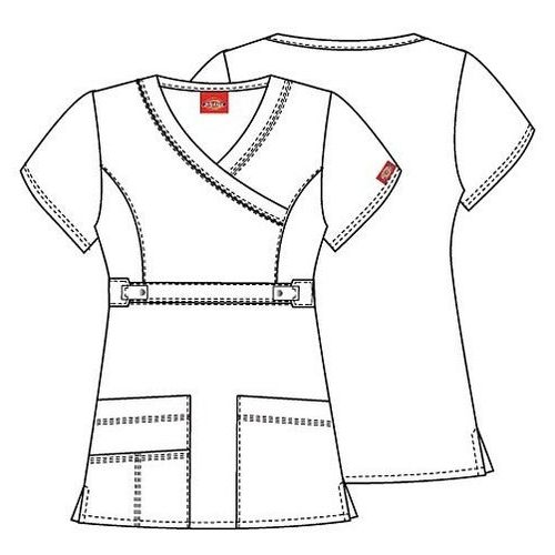 Dickies 817355 Filipina Quirúrgica Stretch Gen Flex Mujer #mlpos_27 | Color: PEWZ - Gris Oxford #color_pewz_-_gris_oxford #sku_817355pewzxs