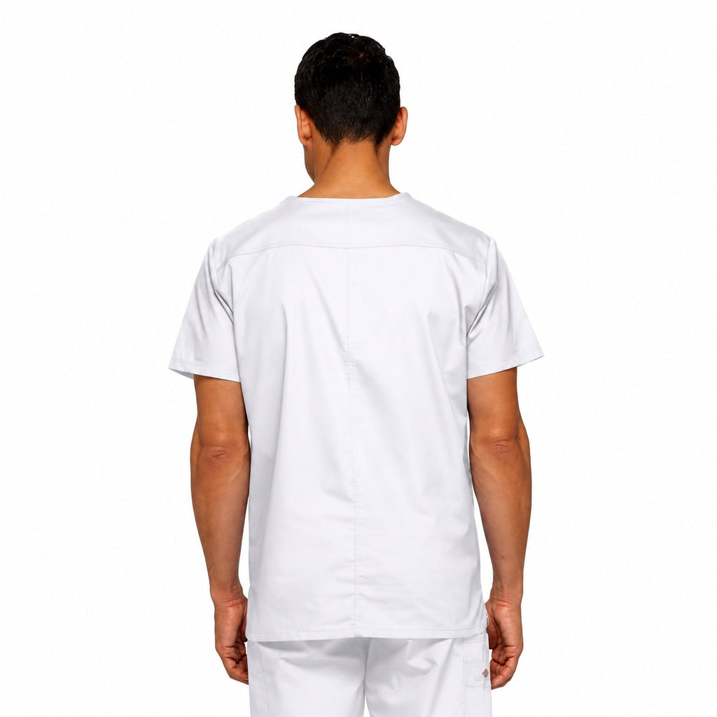 Filipina quirúrgica Dickies 81906 EDS Signature para hombre Blanca, detalle de diseño