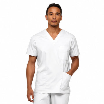 Filipina quirúrgica Dickies 81906 EDS Signature para hombre Blanca, vista frontal | color:blanca