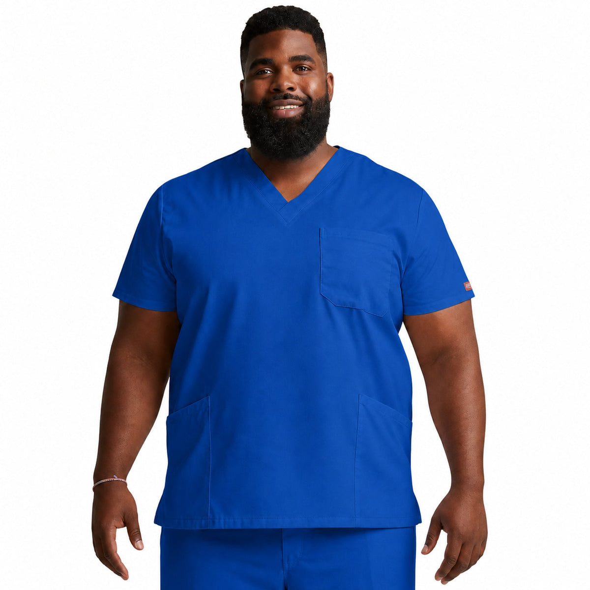 Filipina quirúrgica Dickies 81906 para hombre talla extra en color Azul rey, vista frente | color:azul-rey