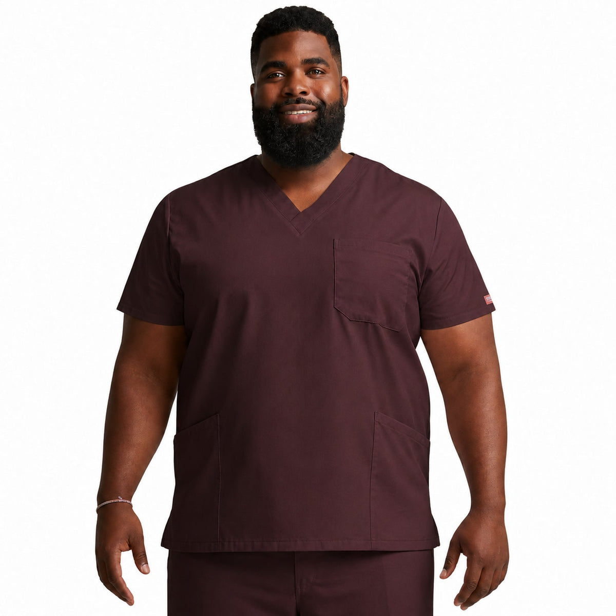 Filipina quirúrgica Dickies 81906 para hombre talla extra en color Espresso, vista frente | color:espresso
