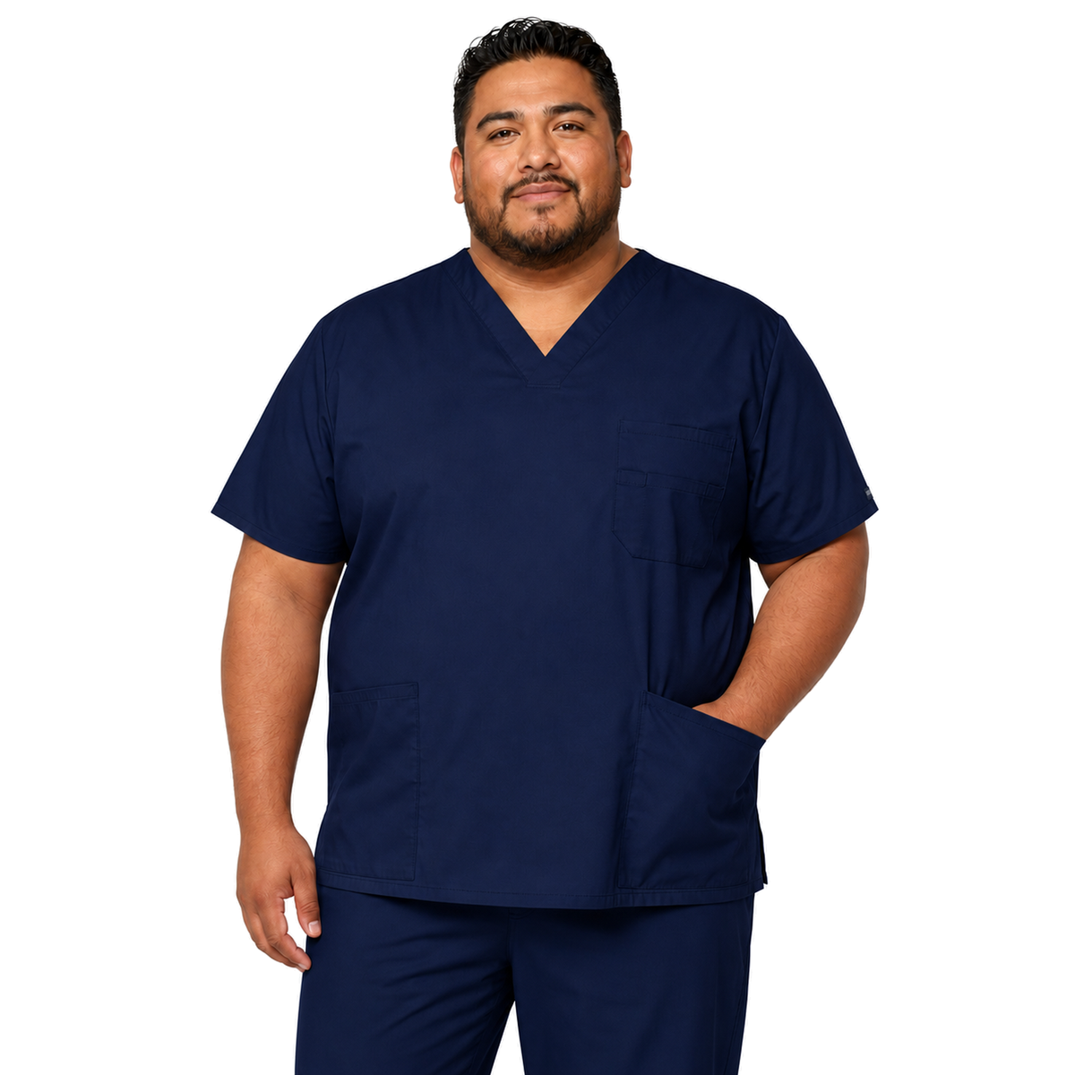 filipina quirúrgica Dickies 81906 EDS Signature para hombre tallas extra 4XL y 5XL azul marino, vista frontal | color:azul-marino