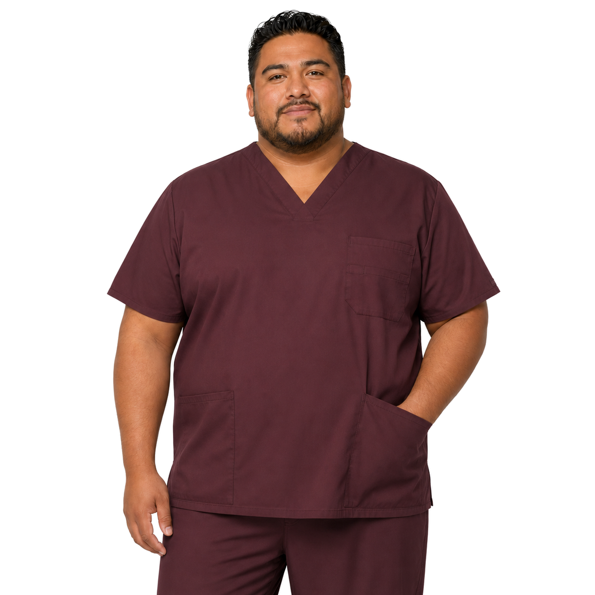 filipina quirúrgica Dickies 81906 EDS Signature para hombre tallas extra 4XL y 5XL espresso, vista frontal | color:espresso