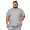 filipina quirúrgica Dickies 81906 EDS Signature para hombre tallas extra 4XL y 5XL gris claro, vista frontal | color:gris-claro
