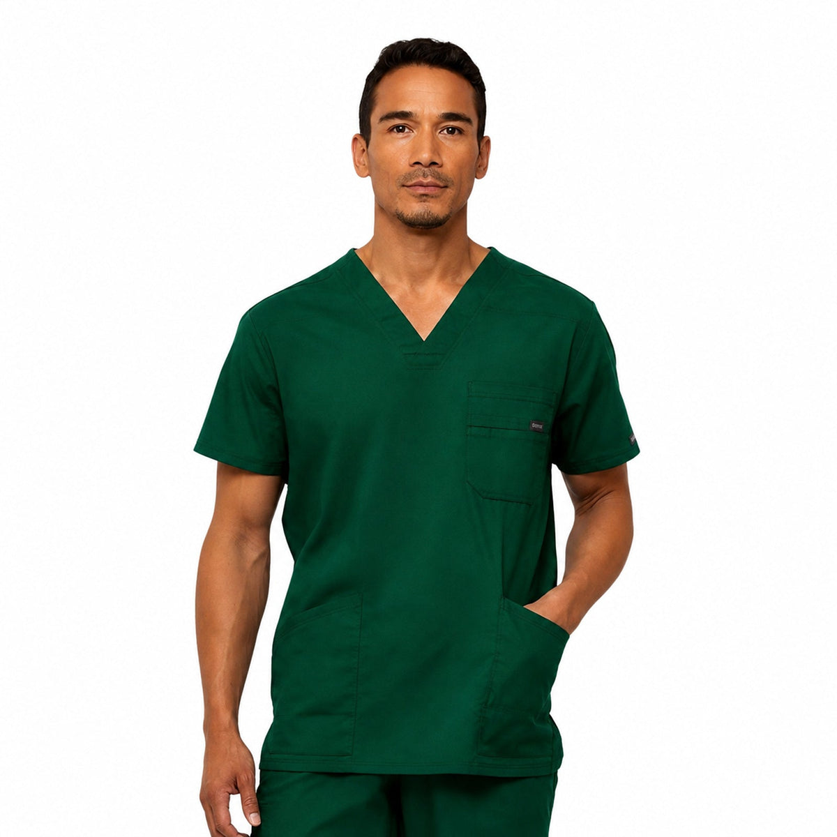 Filipina quirúrgica Dickies 81906 EDS Signature para hombre Verde botella, vista frontal | color:verde-botella