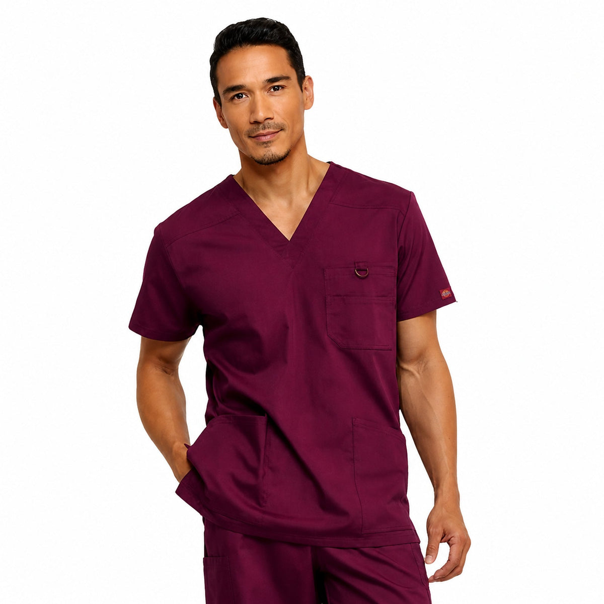 Filipina quirúrgica Dickies 81906 EDS Signature para hombre Vino, vista frontal | color:vino
