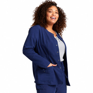 Chamarra médica quirúrgica Dickies 82310 para mujer azul marino, vista de producto 01 | color:azul-marino