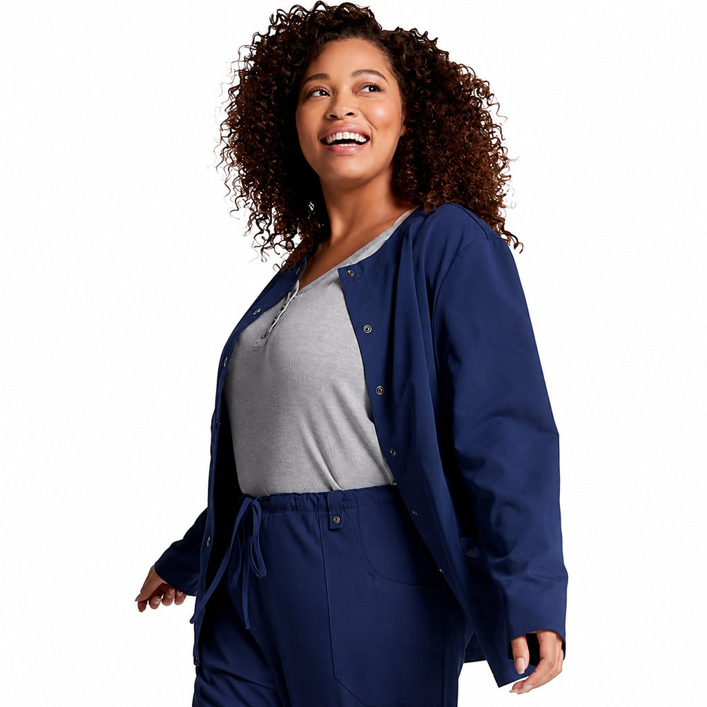 Chamarra médica quirúrgica Dickies 82310 para mujer azul marino, vista de producto 02