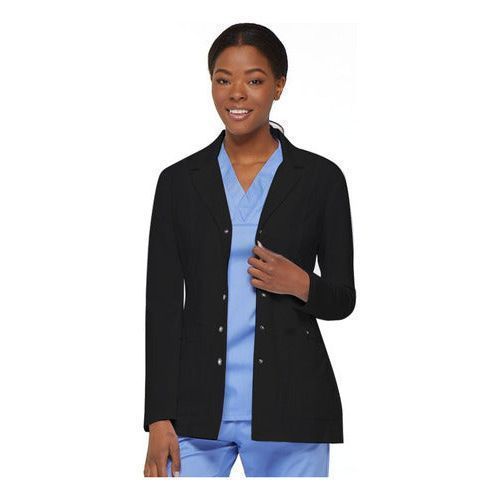 Dickies 82400 Bata Médica Clínica Gabardina Stretch Negra - Garufa Jeans