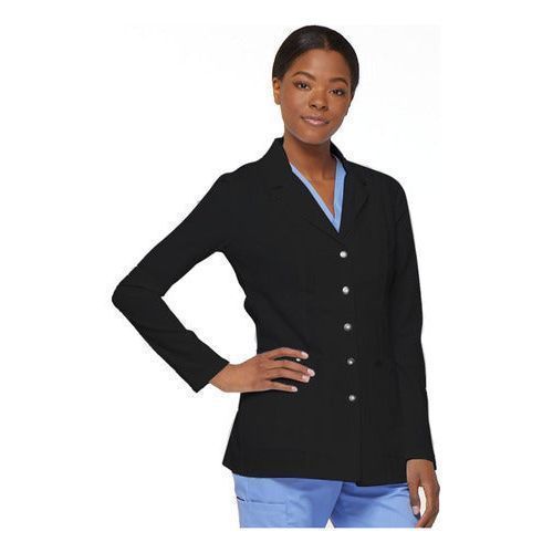 Dickies 82400 Bata Médica Clínica Gabardina Stretch Negra - Garufa Jeans