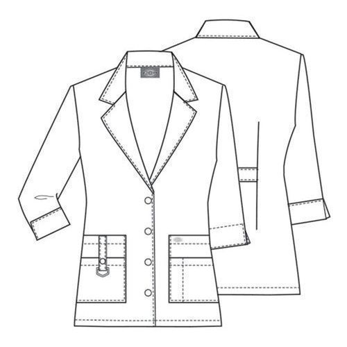 Dickies 82402 Bata Corta Médica Manga 3/4 Gabardina Básica - Garufa Jeans