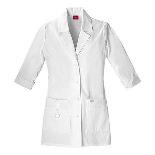 Dickies 82402 Bata Corta Médica Manga 3/4 Gabardina Básica - Garufa Jeans