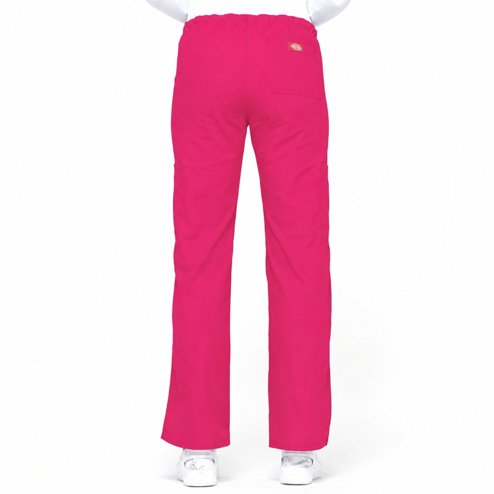 Pantalón quirúrgico Dickies 85100 para mujer fucsia, vista posterior | color:fucsia