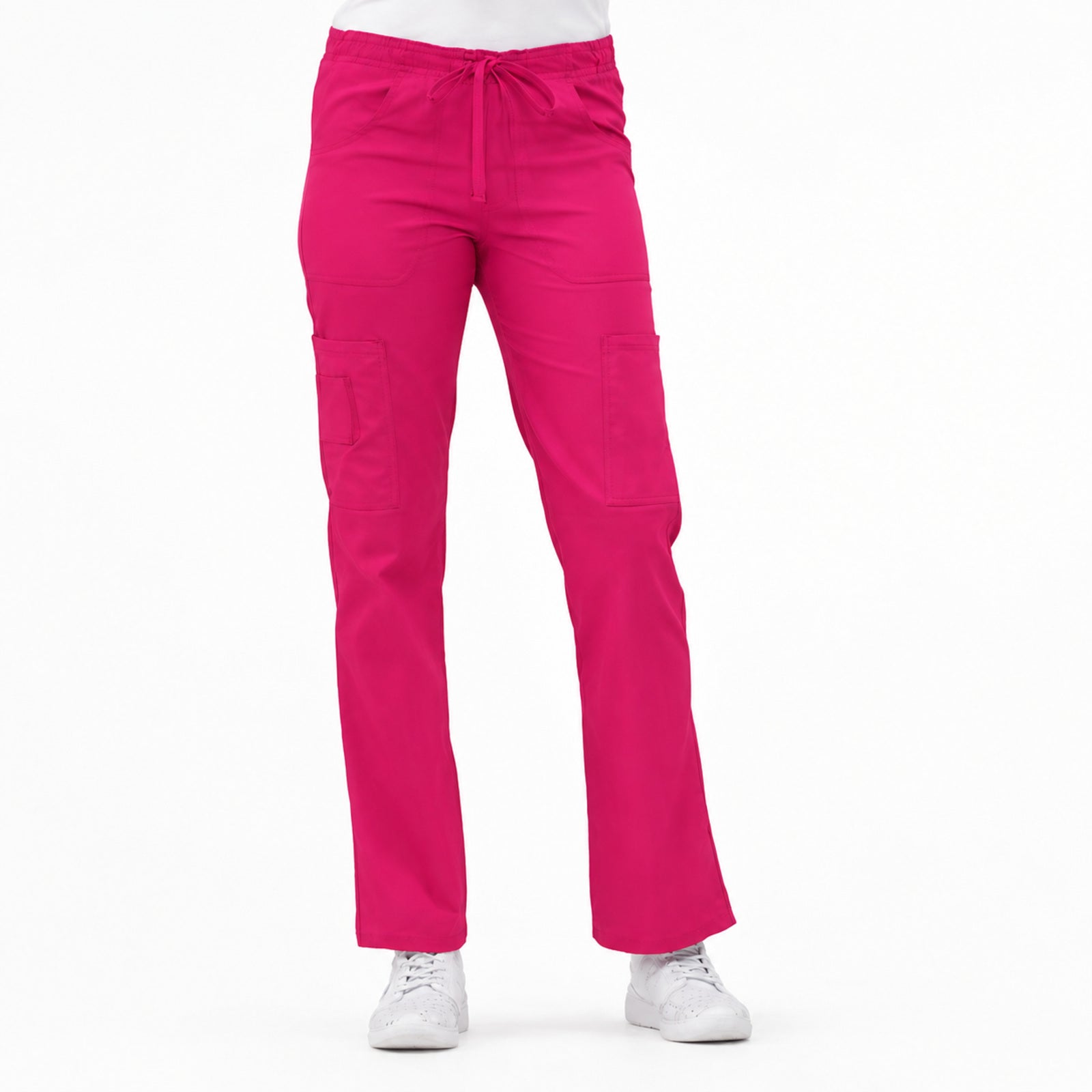 Pantalón quirúrgico Dickies 85100 para mujer fucsia, vista frontal | color:fucsia