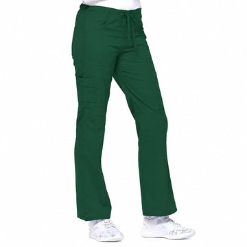 Pantalón quirúrgico Dickies 85100 para mujer verde botella, vista frontal | color:verde-botella