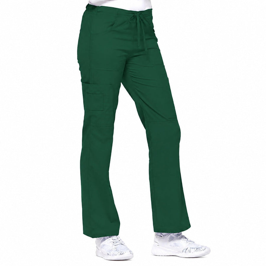 Pantalón quirúrgico Dickies 85100 para mujer verde botella, vista frontal | color:verde-botella
