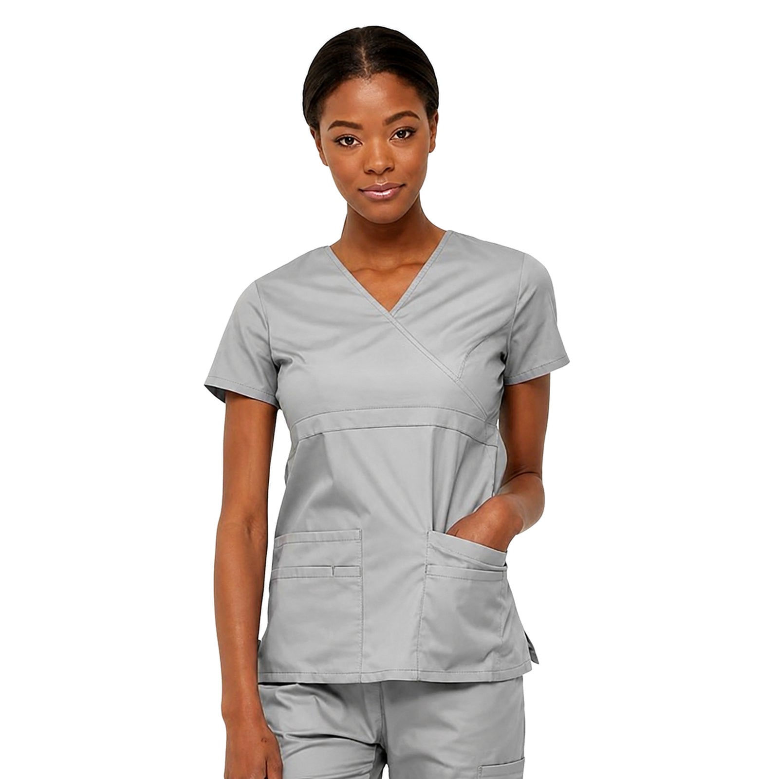 Filipina quirúrgica Dickies 85820 para mujer gris claro, vista frente | color:gris-claro