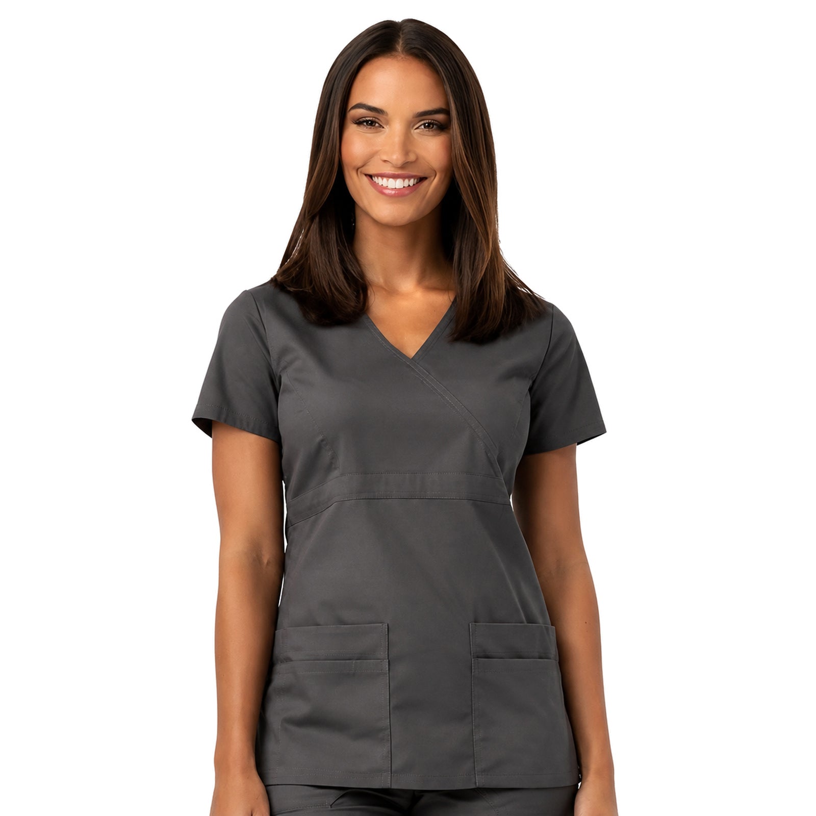 Filipina quirúrgica Dickies 85820 para mujer gris Oxford, vista frente | color:gris-oxford