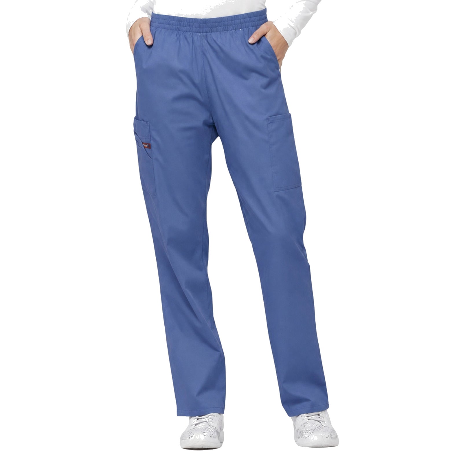 Pantalón quirúrgico Dickies 86106 para mujer azul-cielo, vista frente | color:azul-cielo