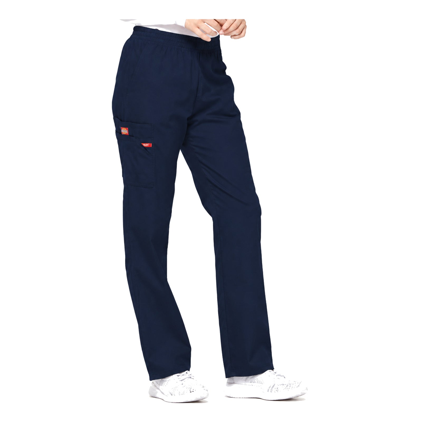 Pantalón quirúrgico Dickies 86106 para mujer azul-marino, vista tres-cuartos | color:azul-marino