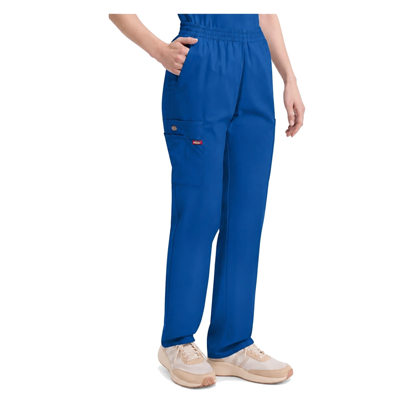 Pantalón quirúrgico Dickies 86106 para mujer azul-rey, vista frente | color:azul-rey