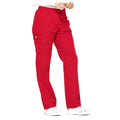 Pantalón quirúrgico Dickies 86106 para mujer rojo, vista frente | color:rojo